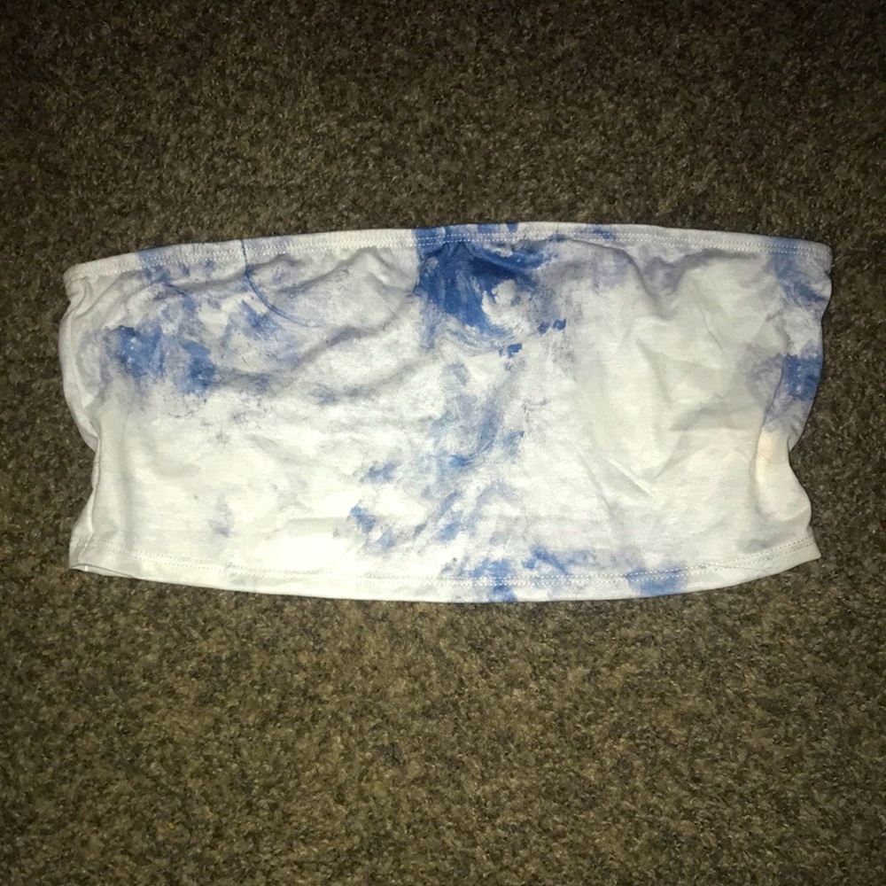 Sky TieDye Tube Top.
